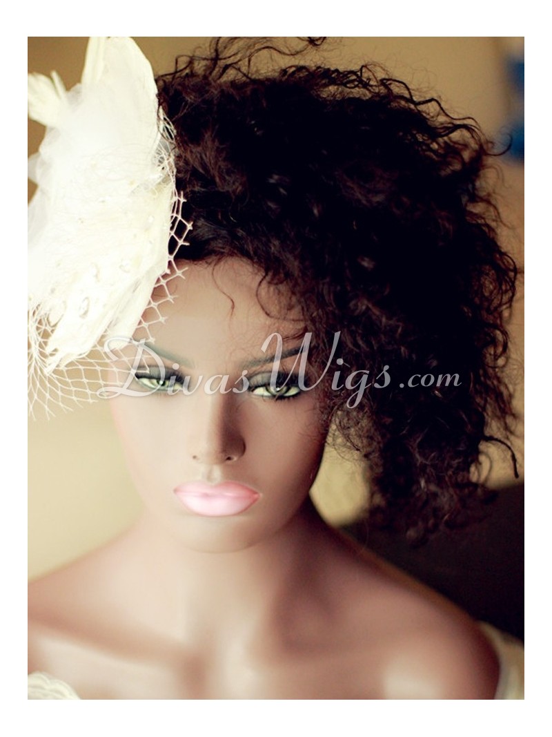 stock curly wedding hairstyles human hair full lace wig ww007