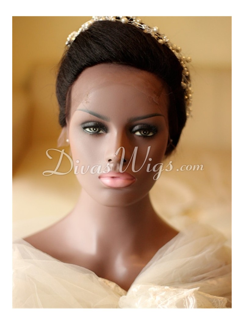 Pre-styled Wedding Human Hair Full Lace Wig - ww021 - Home - DivasWigs.com