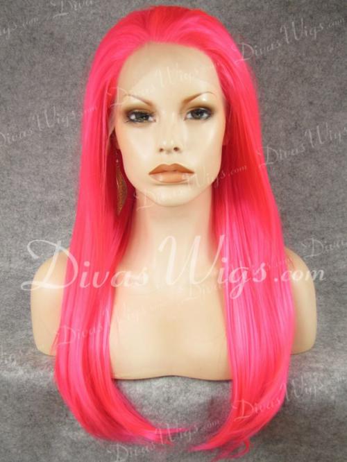 review for Cute pink straight wig yv42481