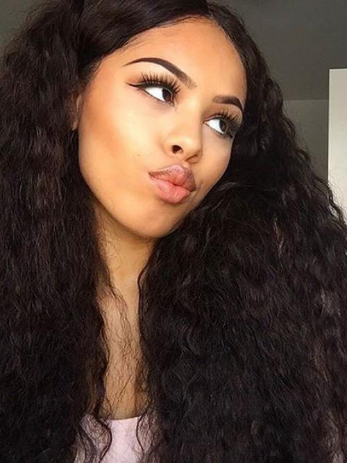 Jessica White Inspired Brazilian Virgin Human Hair Curly Full Lace Wig ...
